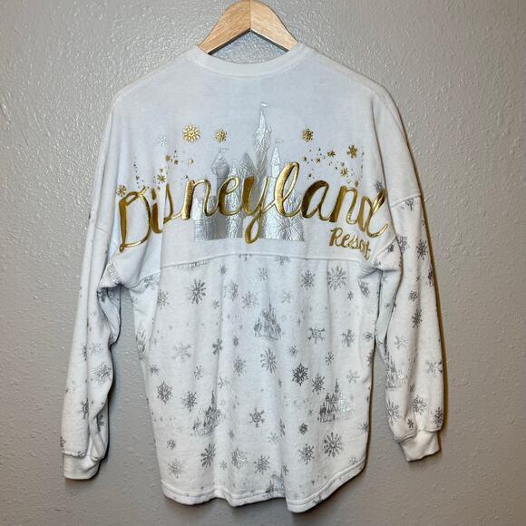 DisneyParks Disneyland Holiday Spirit Jersey Castle Terry 2020 White Unisex XS - Picture 4 of 9